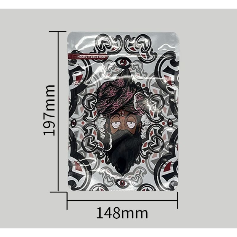 Alien Design Resealable Cannabis Mylar Bags